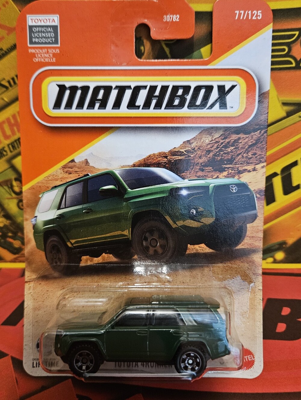 Matchbox Green Toyota 4Runner Die-Cast SUV